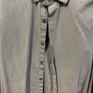 Perry Ellis 16 1/2 32/33 fitted large  green dress shirt